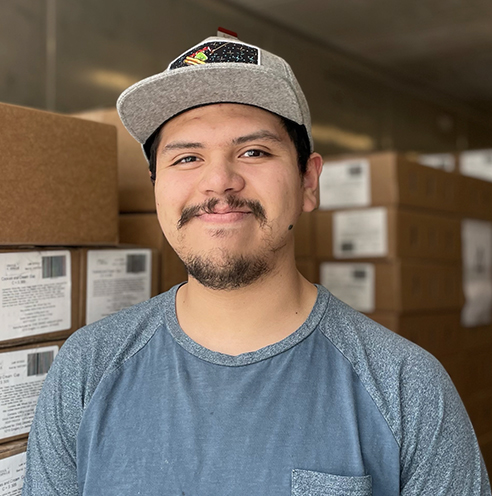 Portrait of Fine Dining Restaurant Group back of house leader of the quarter, Baruc Morales Martinez, in the brewery of Roadhouse Pub & Eatery in Jackson, Wyoming.