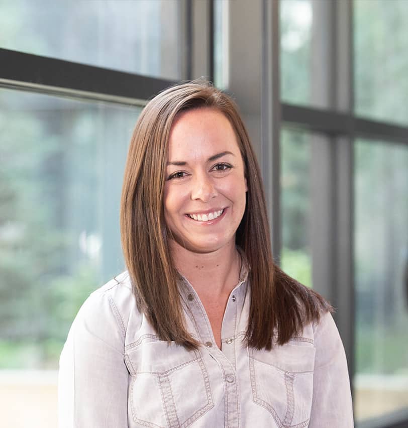 Portrait of Fine Dining Restaurant Group Vice President of Sales and Events, Jen Givens, at Fine Dining headquarters in Jackson, Wyoming.